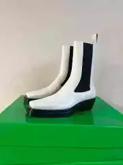 Bottega Veneta , BV Texas Lean Boot in Wax / White BNWB 43.5