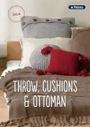 PATONS THROW CUSHIONS & OTTOMAN #0018 - PATTERN LEAFLET