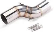 Motorcycle Exhaust Mid Link Pipe Slip-on Motorcycle Exhaust Modify Stainless Steel Middle link Pipe 51mm Interface Connect Muffler For Benelli TRK 502X TRK502X
