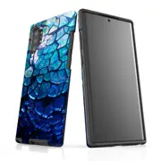 For Samsung Galaxy Note 10+ Plus Case Armour Tough Cover, Blue Mirror