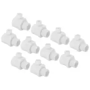 10pc 8mm Flex Cord Grip Wire Lock Toggle Stopper Cable Stop Fastener Gland White