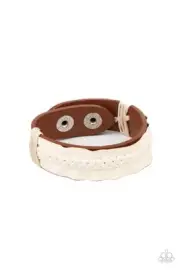 Country Craft Time - Brown - Paparazzi Accessories Bracelet