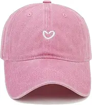 [MAZELIKEHOOD] Baseball Cap Adjustable Unisex Breathable Sport Heart Sun Hat for Women Men