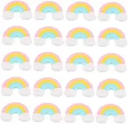 WEKADRIN 50pcs Cute Rainbow Erasers for Classroom Supplies Mini Fun Pencil Erasers for Students Soft Material for Smooth Erasing Adorable Design for Engaging Learning Activities