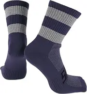 [X AUTOHAUX] Cycling Socks Anti-Friction m Outdoor Bike Socks Navy,Grey Unsex 1 Pair Color Matching Reflective
