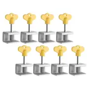 8pcs Sliding Window Safety Lock Window Limit Stopper Anti- Sash Window Lock