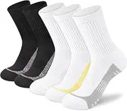 [cuangya] Crew Socks Women Athletic Hiking Running Cushioned Compression Socks 3-5 Pairs