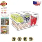 Durable 4-Pack Food Storage Containers - Stackable Drawers for Kitchen & Closet