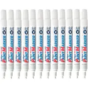 Artline 409 Box 12 Paint Marker Chisel Tip 4mm (White)