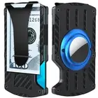 Slim RFID Blocking Air Tag Holder Front Pocket Metal Wallet for Men,Card Holder