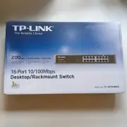 TP-LINK TL-SF1016DS 16-Port 10/100Mbp Desktop Rackmount Switch LAN RJ45 Ethernet