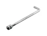 1/2x12BB 1/2" x 12" Galvanized Base Bolt with Nuts for Rohn BPH25G