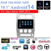 For 2008-12 Jeep Liberty 10.1'' Android 14 16GB Car Stereo Radio GPS Navi Player