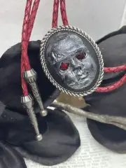 BLOOD EYES Gothic Wedding Western Southwest Demon DEAD Baby Doll Skull Bolo tie