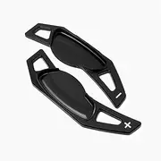 Car Steering Wheel Shift Paddles for Smart Fortwo 451 2009-2017 Fourauto 453 2015-2017 Car Steering Wheel Shift Paddle Cover Shift Extension Rod HTEOPOEKFR(Black)