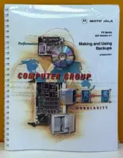 Motorola AFXBKUPA/1S1 FX Series AIX Version 4.1 Making & Using Backups Manual.