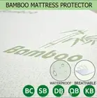 Bamboo Mattress Protector 100%Waterproof Mattress Cover Single Double Queen King