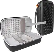 Generic for Mac Mini M4 Travel Carrying Case Shockproof Desktop Computer Travel Organiser Anti-Scratch Portable Storage Bag Keyboard Organizer for Mac Mini Desktop Computer M4 Chip