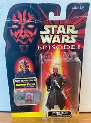 Star Wars Episode 1 Darth Maul Double-Bladed Light Saber Comm Tech Chip NIB