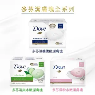 【Dove 多芬】香皂潔膚塊90g-48入(清爽水嫩/滋養柔嫩/漾粉水嫩)