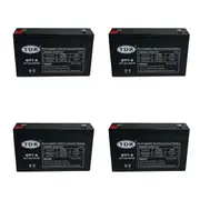 TDRMOTO 4pcs BATTERY OT7-6 6V 7AH AGM Deep Cycle Sealed Lead Acid SLA GEL AGM BATTERY for mobility scooters, golf carts, wheelchair, dust collectors, mowers