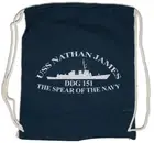 Nathan James Drawstring Bag The Logo last Tom Ship Chandler Symbol Sign Frigate