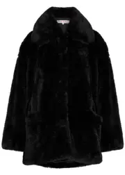 Free People Pretty Perfect Faux fur Coat - Black - L (UK16-UK18 / L) L (UK16-UK18 / L)