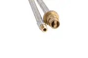 Bromic Stainless Steel Braided Natural Gas Hose 1/4 BSP Male Thread with Male Bayonet and 1200mm long - 10HTS1200