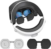 for Sony PS VR2 Lens Dust Silicone Cover PSVR2 Accessories Glasses Silicone Dust Cover (Black)