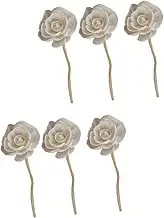 ERINGOGO 6Pcs Fragrance Diffuser Sticks Flower Shaped Aroma Rattan Sticks for Essential Oils Decorative Aroma Accessories for Home Kitchen Bedroom and Living Room