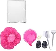 Ipetboom Hair Coloring Dyeing Kit Pcs Kit for Diy Home Use Brush Comb Bowl Cape Gloves Ear Caps Random