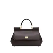 [Dolce & Gabbana] Dolce & Gabbana Sicily Tote Bag ONE SIZE RED/BROWN