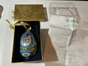 Mr. Christmas Music Box Egg Ornament Works New Batteries.