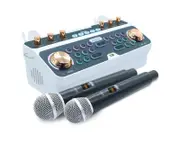 Portable Bluetooth Mixer with Wireless Microphones Q-SK6