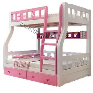【工廠直發 破損補寄】實木兒童床高低床子母床雙層床上下床鋪1.5兩層成人高架子床1.8米