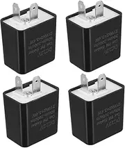 Anneome Motorcycle Led Turn Signal Flasher Relay 4pcs Auto Short-circuit Protection Easy Install