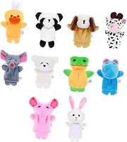 SUPVOX 15pcs Adorable Animal Finger Puppets for Interactive for Imagination Communication Skills Lightweight Portable Finger Dolls Random Styles
