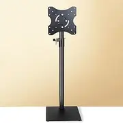 TV Bracket Floor TV Stand Base with Height Adjustable Mount, 360° Horizontal and Vertical Screen Rotation, for Most 26 to 65 Inch Screen(