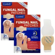 Toenail Fungus Patch Waterproof Nail Repair Patches Nail Ingrown Correction Sticker Discolored Damaged Nail Foot Care Tool 2pcs