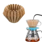 50Pcs Basket Coffee Filters Disposable Paper Home Office Paper Cold Brew Coffee Filter for Home Office