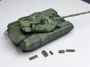 88MODLE 1/72 Ukrainian T84M Fortress Main Battle Tank Model + Ammo Box