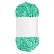 Velvet Chenille Yarn Bulky Fluffy Chunky Yarn for Crochet Emerald Green, 80m