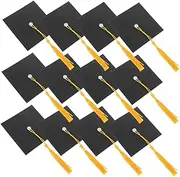 OKUMEYR 50 Set Mini Graduation Cap Chocolate Decorations Unique Cake Toppers for Graduation Parties and Creative Sweet Touch for Celebrations