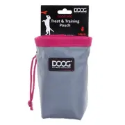 -Good Dog Treat & Training Pouch -Grey/Pink, Small (TP02SM)