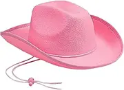 [Ｓｉｍｈｏａ] Western Cowboy Hat Cowgirl Hat Casual Fashion Cosplay Sunhat Wide Brim for Winter Holiday Costume Hiking Camping Outdoor