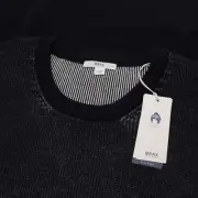 Brax NWT Rick Crew Neck Pullover Sweater Size 2XL in Navy Blue Wool Blend
