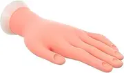 SHERCHPRY Manicure Training Tool Bending Hand Model for Nail Art Practice Reusable Fake Hand for Beginners Salon Artists for Manicure Design Nail Art Training