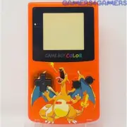 Pokemon Fire Charizard Gameboy Color diy handheld housing shell gbc backlit ips
