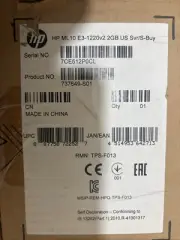 HP Proliant ML10 Xeon E3-1220 v2 2GB Memory US Svr S-Buy 737649-S01 Intel Inside