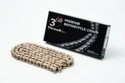 Vortex Racing 530Z3D Gold Chain 120 Links Rivet Master 530Z3D-120G